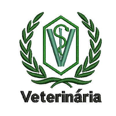 Matriz de matriz Matriz De Bordado Escudo Veterinária 3